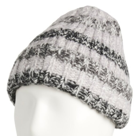 NEW HAT ATTACK Branch Beanie black stripe unisex 161tn - Picture 3 of 4